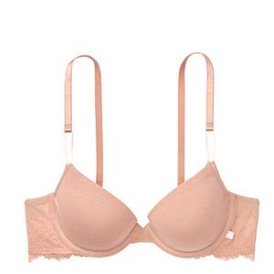 Two NWT Sexy tee lightly lined cotton Demi bras